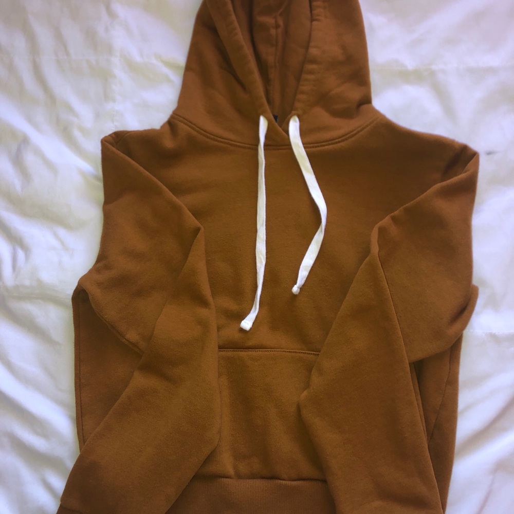 Mustard cropped hoodie